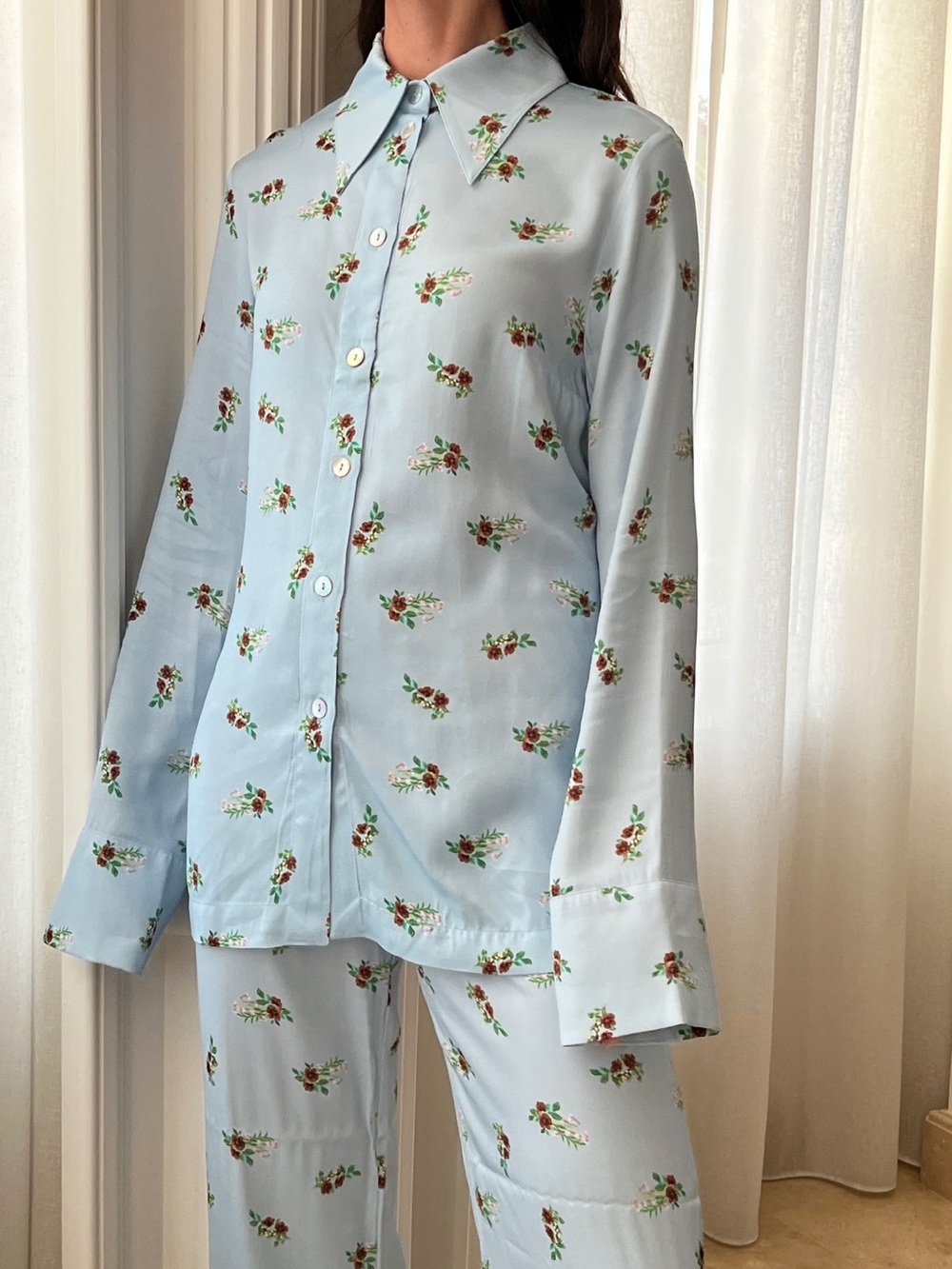 Sleeper Light Blue Floral Shirt